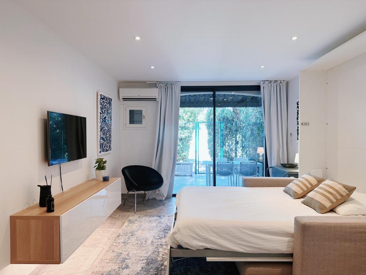 Studio Moderne Dans Le Golfe De Saint-Tropez Gassin Exteriör bild